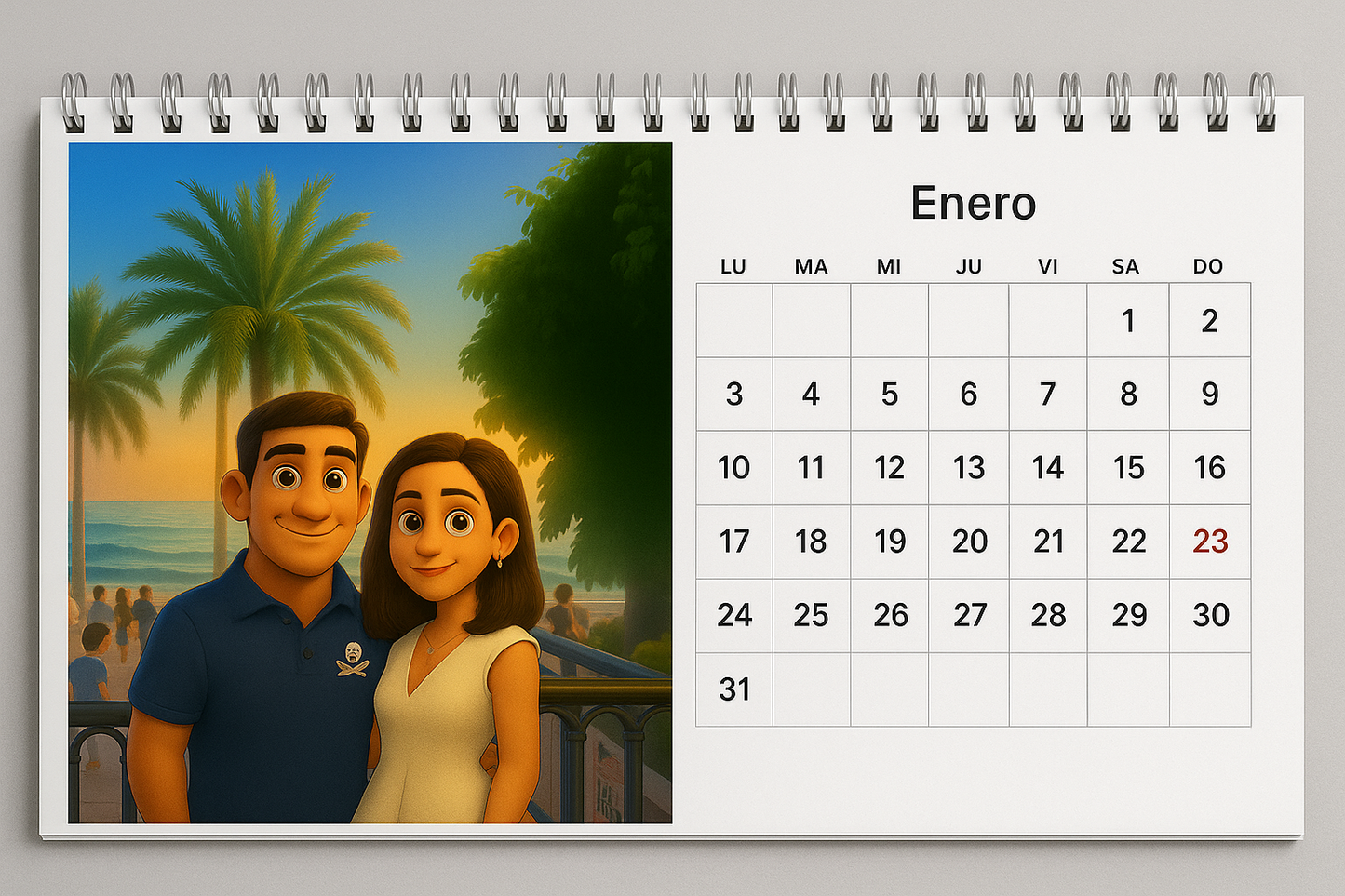 Calendario Escritorio Pixar