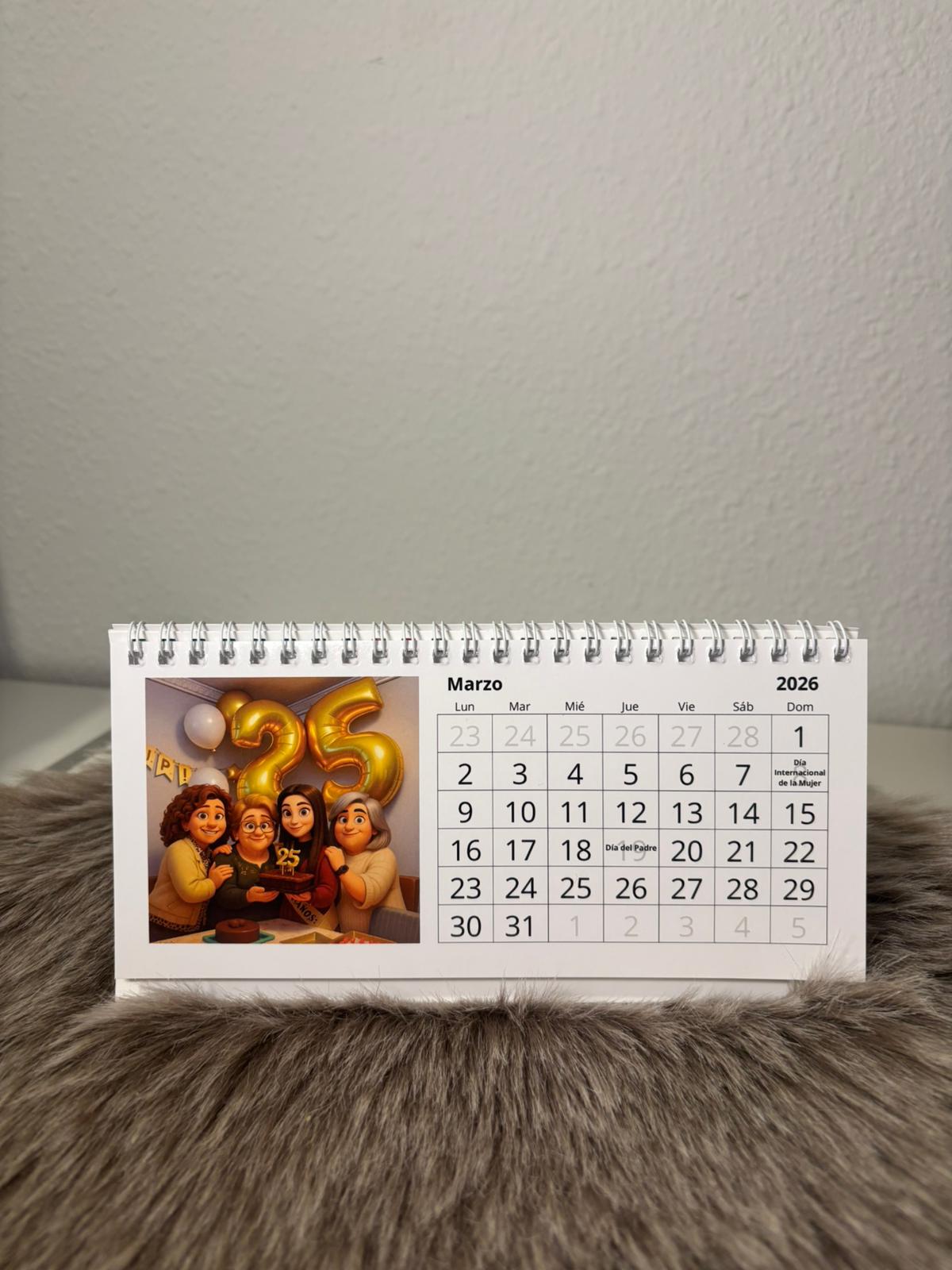 Calendario de mesa Pixar